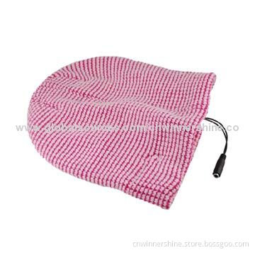 Wired Audio Beanie Headphones with Novel Patterns and Lovely Design for Ladies and Children